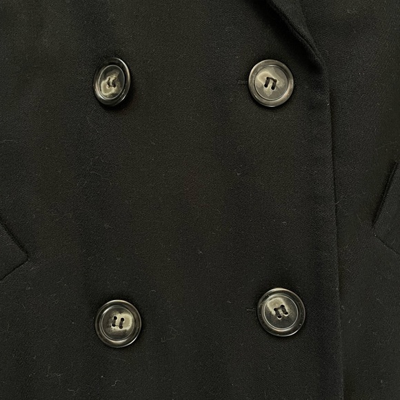 Vintage Pendleton Black Wool Pea Coat- size 8 - Picture 4 of 17
